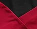 Lady Swain Women's V Neck Half Sleeve Ruched Lace Illusion Plus Size Bodycon Dress (XL, Black Burgundy)