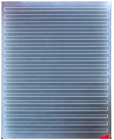 Kwan Crafts Horizontal Stripes Plastic Embossing Folders for Card Making Scrapbooking and Other Paper Crafts, 12.1x15.2cm