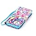 Compatible with iPhone 5S Case,iPhone 5 Case,iPhone SE Case,[Wrist Strap][Kickstand] Pattern Premium PU Leather Wallet [Card/Cash Slots] Flip Cover for iPhone 5 5S SE +Crystal Pen (Water Lily)