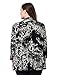 Chicwe Women's Plus Size Leopard Printed Casual Blazer Jacket - Waterfall Open Front Ivory 2XL