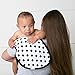Ziggy Baby Muslin Burp Cloths, Burp Bib Set (3 Pack) Black + White