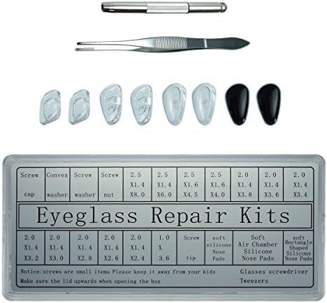 Eyeglass Repair Kit, Nose Pads Sunglasses Ultra-soft Air Chamber Silicone Nose Pads