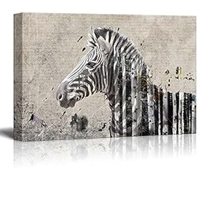 Double Exposure Birch Forest Transitioning into a Zebra...