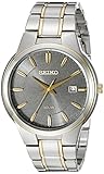 Seiko Men's SNE404 Solar Analog Display Japanese Quartz Two Tone Watch