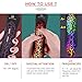 Vibrator Wand Massager Louviva Personal Power Body Handheld Back Neck Massager,Sex Toy for Women with LED Light of Seven Colors USB Rechargeable