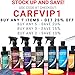 Carfidant Ultimate Spray Wax Sealant - Premium Car Wax Spray Kit - Nano-Polymer and Carnauba Hybrid Blend Technology - Paint Sealant and Detail Spray - with Microfiber Towel - for Light & Dark Paint