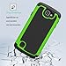 Zoeirc for LG K4 Case, for LG Spree Case, for LG Optimus Zone 3 Case, [Shock Absorption] Hybrid Dual Layer Armor Defender Protective Case Cover for LG K4 LTE (Green)
