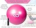 Live Infinitely Exercise Ball (55cm-95cm) Extra Thick Professional Grade Balance & Stability Ball- Anti Burst Tested Supports 2200lbs- Includes Hand Pump & Workout Guide Access Pink 55cm