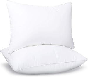 Soamay Bed Pillows for Sleeping Set of 2, Premium Plush Fiber, Down Alternative Pillows, Good for Side and Back Sleeper-20 x 26 Inches (Standard)