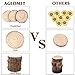 AGEOMET Natural Wood Slices 24pcs 3.5-4 Inches Craft Unfinished Wood Kit for DIY Handmade Arts Crafts Christmas Ornaments Wedding Decoration