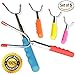 Marshmallow Roasting Sticks - Best Camping, BBQ & Grill Cooking - Steel Forks Set of 5 - SAFE FOR KIDS Extra Long 45’’ Telescoping - Perfect Smores Sticks & Hot Dog Forks - Outdoor Smores Kit