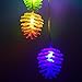 Color Changing Solar Power Wind Spinner Mobiles Light for Home Garden Patio Lawn Landscape Pond Pool Yard Decor, Pine Cones LED Night Light Hanging Lamp (Pine Cones)