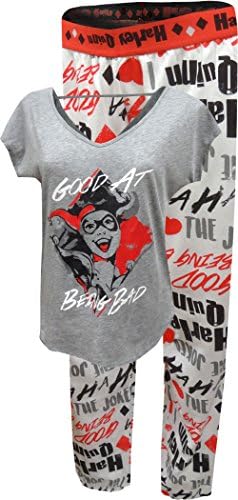 Richard Leeds Women's Harley Quinn Good at Being Bad Pajama