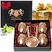 Copper Mugs Moscow Mule-Gift Set Of 4- By B.WEISS Handmade Hammered Copper Cups 100% Pure Copper Comes in an elegant gift box+Bonus: 4 copper straws+4 copper coasters