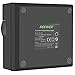 Neewer LED Dual Channel Digital Battery Charger for Canon LP-E8 with US Plug EU Plug,Compatible with Canon EOS 550D 600D 700D, EOS Rebel T2i T3i T4i T5i, Kiss X5 X7i LC-E8E DSLR Cameras and BG-E8 Grip