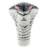 Big Ant Car Cobra Head Gear Shift Knob,Touch Activated Ultra Red Eye LED Light,Handle Shifter Manual/Automatic Gear Shifting Knob Fits Most Cars
