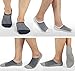 Mens No Show Low Cut Non Slip Socks - 6 Pack Casual Crew Ankle Mesh Knit Cotton Socks