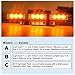 Orion Motor Tech 54 LED Amber Emergency Service Truck Car Vehicle Strobe Warning Light/Lightbars for Deck Dash Grill Windshield Headliner