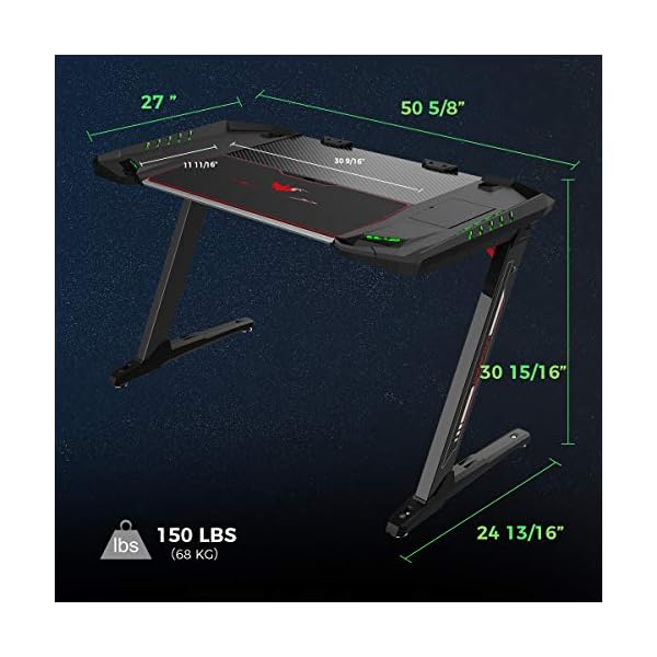 Gaming Z2 Computer Desk 50.6'' - Image 7