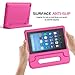 MoKo Case for All-New Amazon Fire HD 8 Tablet (6th/7th/8th Generation, 2016/2017/2018 Release) Kids Shock Proof Convertible Handle Light Weight Protective Stand Cover Case for Fire HD 8,Magenta