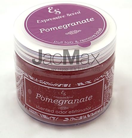 Pomegranate 13 Oz Solid Gel- Scented Odor Eliminator Air Freshener By Expressive Scent