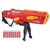 Thunderhawk Nerf AccuStrike Mega Toy Blaster - Longest Nerf Blaster - 10 Official AccuStrike Nerf Mega Darts, 10-Dart Clip, Bipod - For Kids, Teens, and Adults