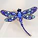 Meolin Rhinestone Brooch Pin Women Jewelry Wedding Bouquet Brooch ,blue,9.17.5cm