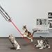 Creaker 2 in 1 Multi Function Funny Cat Chaser Toys, Mini Flashlight & Interactive Pet Toys Cat Light Pointers Cat Training Tool (2 pack Battery-powered)