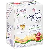 Crystal Light Sugar-Free On-The-Go Drink Mix, Green Tea Raspberry, 30 Count (Pack of 4)