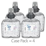 PURELL Advanced Hand Sanitizer Gel, 1200 mL Sanitizer Refill for PURELL TFX Touch-Free Dispenser (Pack of 4) - 5456-04