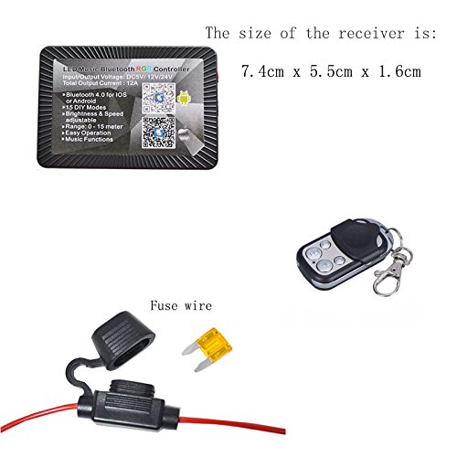 12pc wireless remote Bluetooth RGB LED Car Motorcycle Glow Lights Flexible Neon Strip Kit,fits most motorcycles, bike with wireless bluetooth remote control