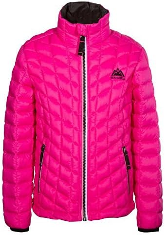 Snozu Girls' Glacier Shield Quilted Jacket (X-Small (5/6), Fuchsia)