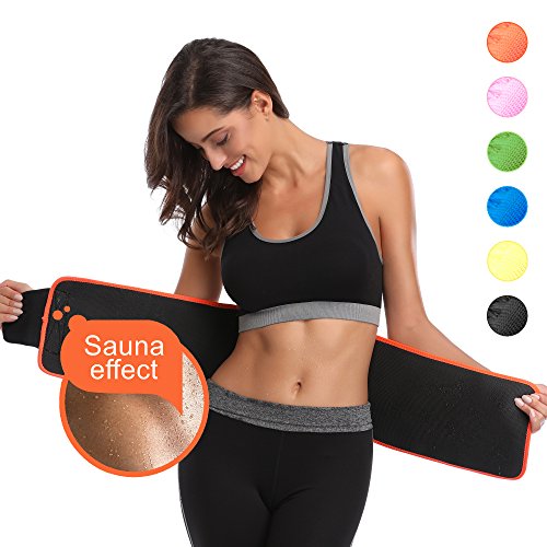ABAHUB Waist Trimmer Belt for Women and Men Weight Loss, Stomach Wrap of Body Shaper, Fat Burner Trainer 2 Size Plus Fits up to 47