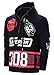 Mens Hipster Nascar Superior 308 Long Sleeves Pullover Hoody Black
