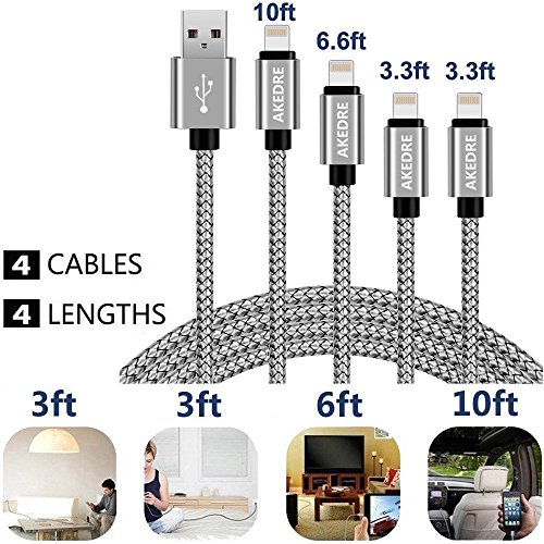 5 Charger+Braided+Charging+Syncing+Compatible