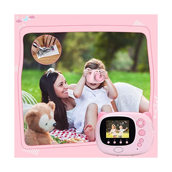 Sofortbildkamera,Kinderkamera Digitale Kamera für Kinder 15MP 1080P HD Instant Print-Kamera 2,4 Zoll Display Autofokus… – Bild 5