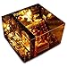 Kisoy Miniature DIY Dollhouse Kit with Furniture Accessories Creative Gift for Lovers and Friends (Christmas Eve) with Dust Proof Cover and Music Movement