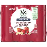 V8 Strawberry Banana, 8 oz. Can (4 packs of 6, Total of 24)