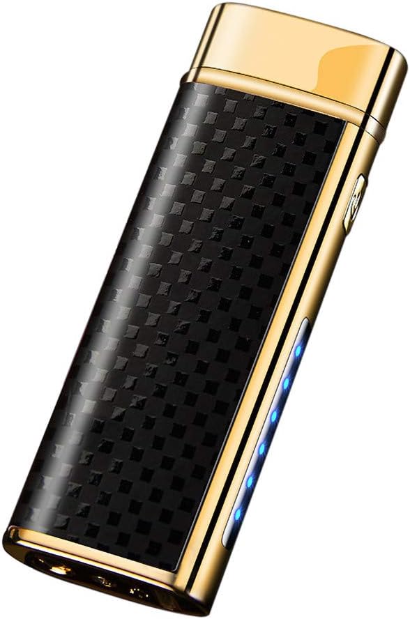 ObestChoose Fashion Outdoor Rechargeable USB Metal Windproof Flameless Plasma Electronic Lighter Smoking Tools