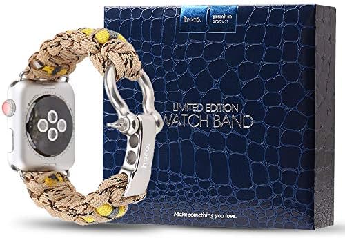 Sport Band for Apple Watch Band Strap 38MM 40MM HOCO. Soft Nylon Breathable Replacement Lifesaving Wristband for iWatch Apple Watch Series 4, Series 3, Series 2, Series 1, Camouflage Desert by TPEKKA