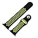 top4cus 38mm Soft Silicone Replacement Sport Strap iWatch Band for Apple Watch 38mm Edition & Sport & Apple watch NIKE Series 1 and Series 2 - Small/Medium - Nike Regular Black/Volt yellow