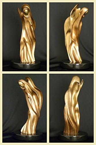 'Divine Harmony' Bronze Abstract Angel by Sculptor Gloria Jelladian