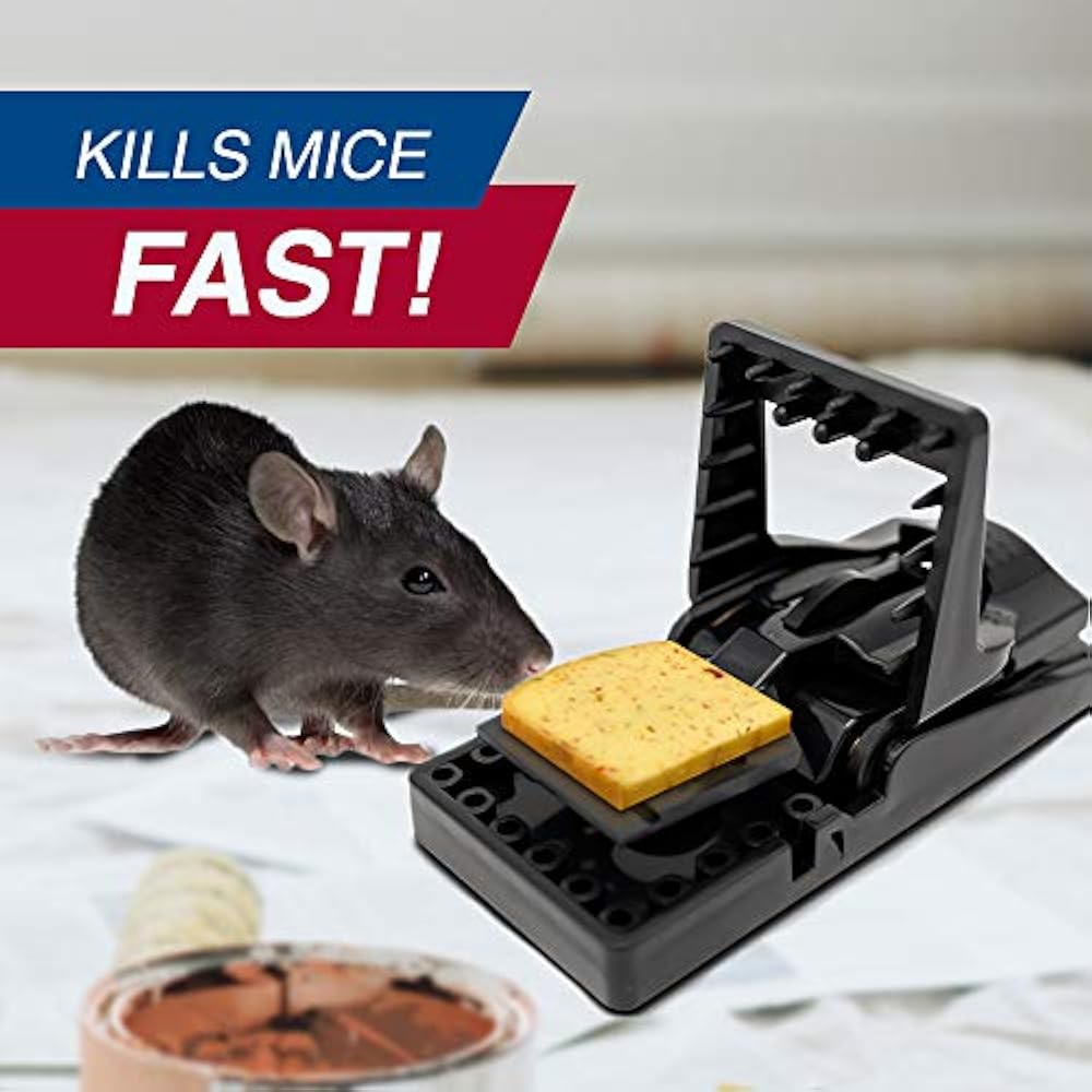 Simple Set Mouse Trap (8Pack), Reusable Plastic Traps