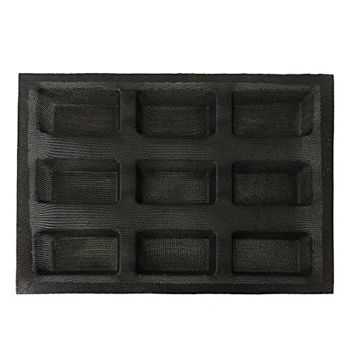 Bluedrop Silicone Bread Forms Rectangle Molds Non Stick Perforated Bakery Tray