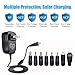 SoulBay 15W Universal 3V 4.5V 5V 6V 7.5V 9V 12V AC DC Adapter Switching Power Supply with 8pcs Interchangeable DC Plugs for Speaker HUB TV Box CCTV Cameras Household Electronics Gizmos