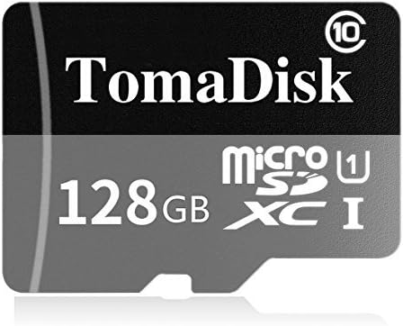 TomaDisk Micro SD Card 128GB High Speed Class 10 Micro SD SDXC Card with Adapter