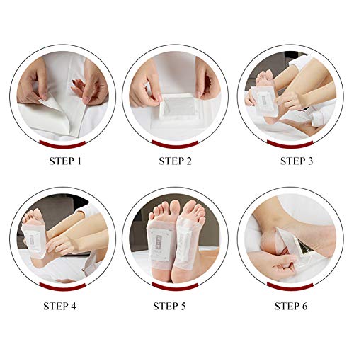 10Pcs/Box Ginger Extract Foot Pads Promote Blood Circulation Pain Relief Improve Sleep Bamboo Vinegar Foot Care Pads - Thumbnail 3