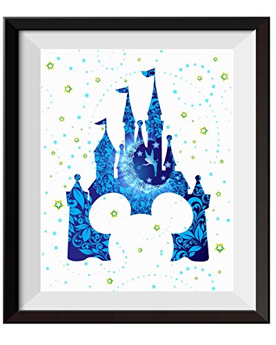Uhomate-Tinkerbell-Peter-Pan-Princess-Cinderella-Castle-Home-Canvas-Prints-Wall-Art-Inspirational-Quotes-Wall-Decor-Living-Room-Bedroom-Bathroom-Artwork-C092-11X14