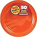 Amscan AMI 650013.05 Orange Big Party Pack Dinner Plates (50 Count), 9-Inch, 1, Orange