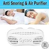 Anti Snoring Devices by Gycoo, Stop Snoring Solution & Air Purifier Nose Vents – Upgraded Aids of Nasal Dilators with Travel Case Snore Stopper Solution for Better Sleep (White01)